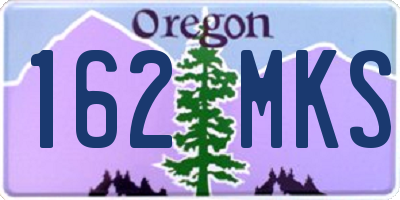 OR license plate 162MKS