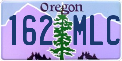 OR license plate 162MLC