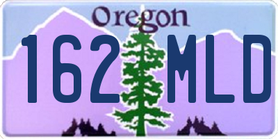 OR license plate 162MLD