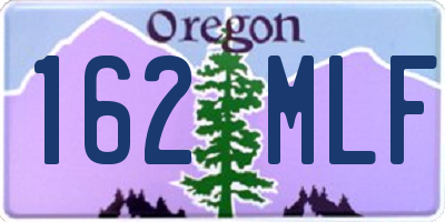 OR license plate 162MLF