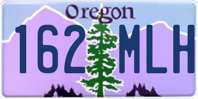 OR license plate 162MLH