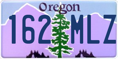 OR license plate 162MLZ