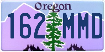 OR license plate 162MMD