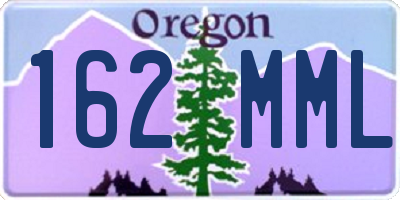 OR license plate 162MML