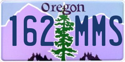 OR license plate 162MMS