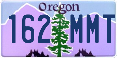 OR license plate 162MMT