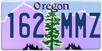 OR license plate 162MMZ
