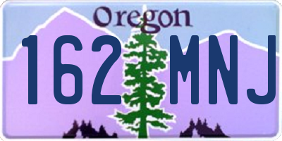 OR license plate 162MNJ