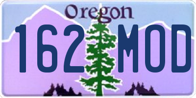 OR license plate 162MOD