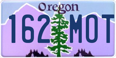 OR license plate 162MOT