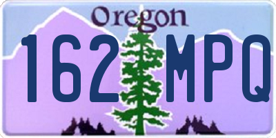 OR license plate 162MPQ