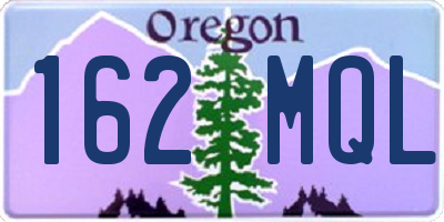 OR license plate 162MQL