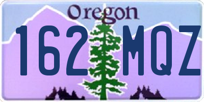 OR license plate 162MQZ