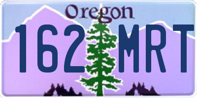 OR license plate 162MRT