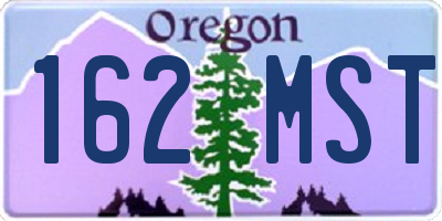OR license plate 162MST