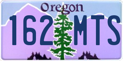 OR license plate 162MTS