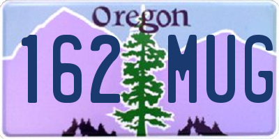 OR license plate 162MUG