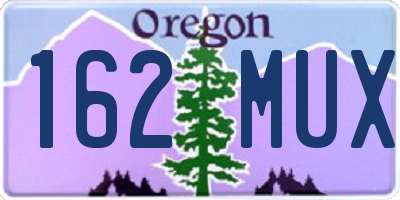 OR license plate 162MUX
