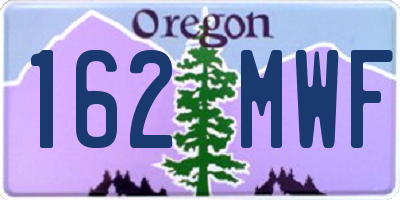 OR license plate 162MWF