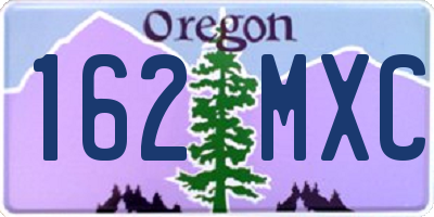 OR license plate 162MXC