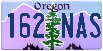 OR license plate 162NAS