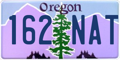 OR license plate 162NAT