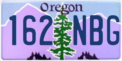 OR license plate 162NBG