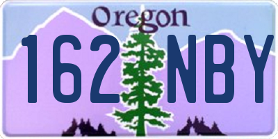 OR license plate 162NBY
