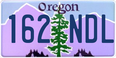 OR license plate 162NDL