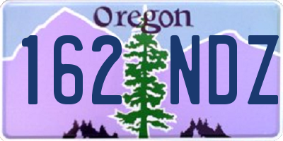 OR license plate 162NDZ