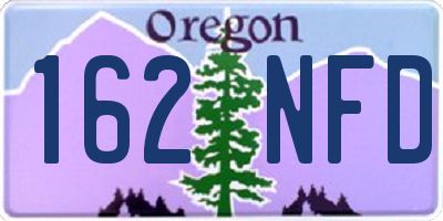 OR license plate 162NFD