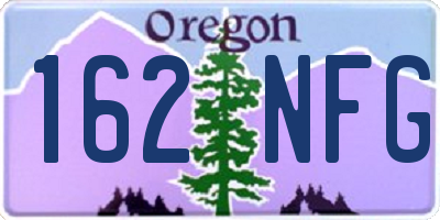 OR license plate 162NFG