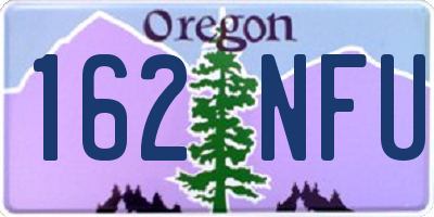 OR license plate 162NFU
