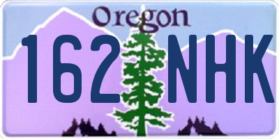OR license plate 162NHK