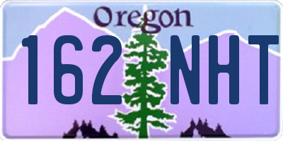 OR license plate 162NHT
