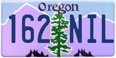 OR license plate 162NIL