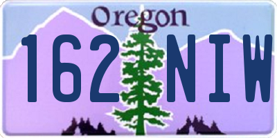 OR license plate 162NIW