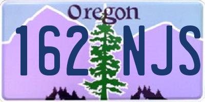 OR license plate 162NJS