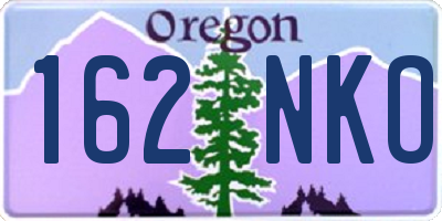 OR license plate 162NKO