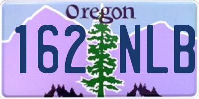 OR license plate 162NLB