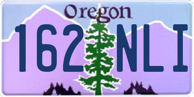 OR license plate 162NLI