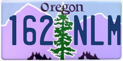 OR license plate 162NLM