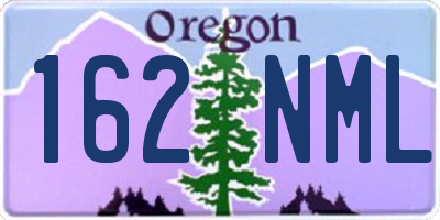 OR license plate 162NML