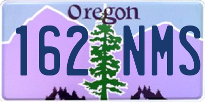 OR license plate 162NMS