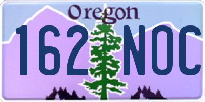 OR license plate 162NOC