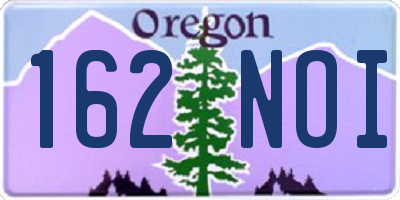 OR license plate 162NOI