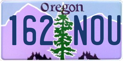 OR license plate 162NOU