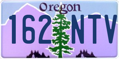 OR license plate 162NTV