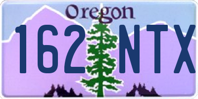 OR license plate 162NTX