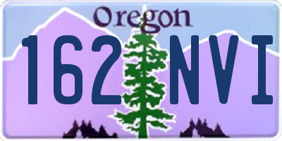 OR license plate 162NVI
